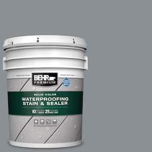 5 gal. #SC-125 Stonehedge Solid Color Waterproofing Exterior Wood Stain and Sealer