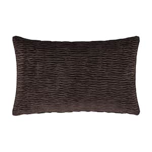 Toulhouse Ripple Mink Polyester Lumbar Decorative Throw Pillow Cover 14 x 40 in.