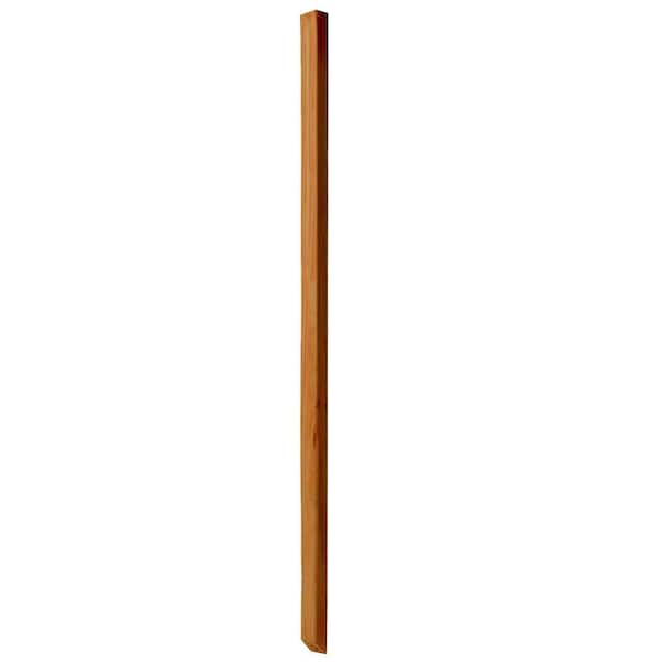 Unbranded 2 in. x 2 in. x 4 ft. Pressure-Treated Wood Bevel One End Cedar-Tone Baluster