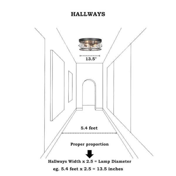 Zevni Industrial 3-Light Brushed Antique Silver Flush Mount Light