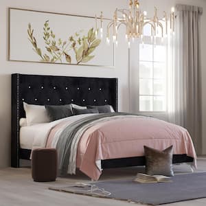 New Classic Furniture Huxley Black Wood Frame King Panel Bed