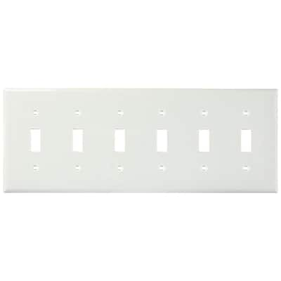 Leviton White 3-Gang Toggle Wall Plate (1-Pack) R52-88011-00W