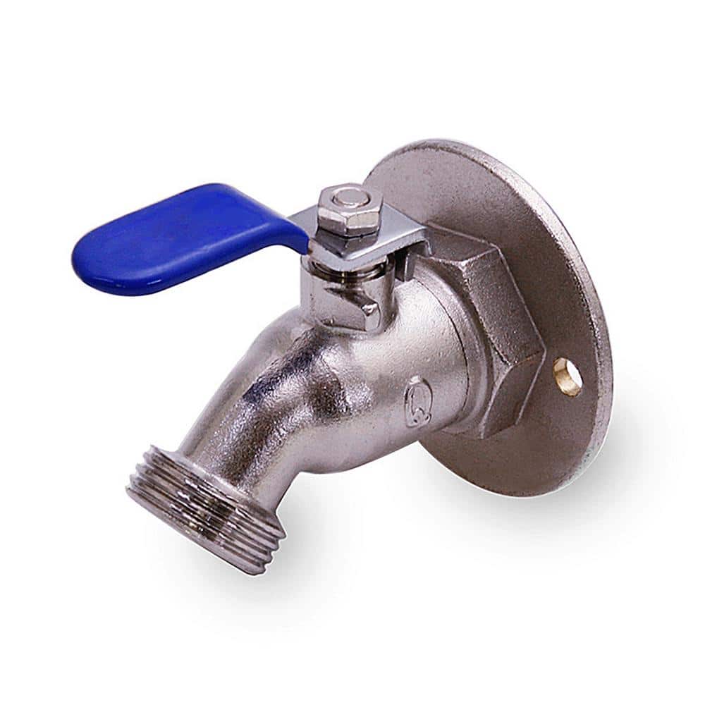 3/4 in. FIP Inlet x 3/4 in. MHT Outlet Sillcock Hose Bibb with Oversized Flange; Chrome Plated Brass price history on PriceWatchPro