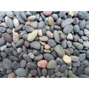 Rock Ranch 0.25 cu. Ft. 20 lbs. 3/8 in. to 5/8 in. Mixed Mexican Beach Pebble (40-Bag 10 cu. Ft. 800 lbs. Pallet)
