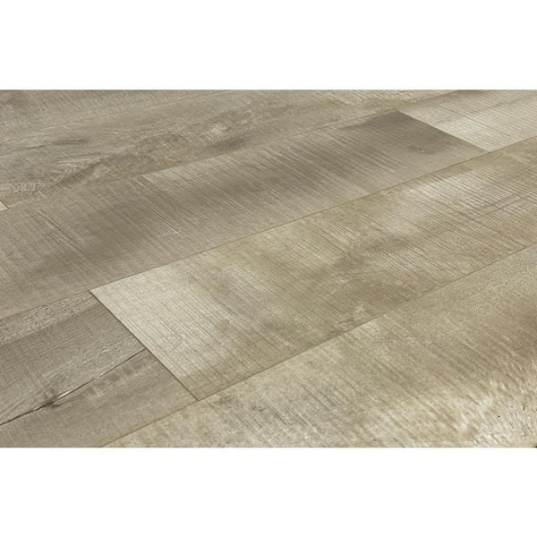 Montserrat Summa Antique Pearl 14 mm T x 7.75 in. W HDF Waterproof AC5 Click Lock Laminate Wood Flooring (23.09 sq. ft./case)