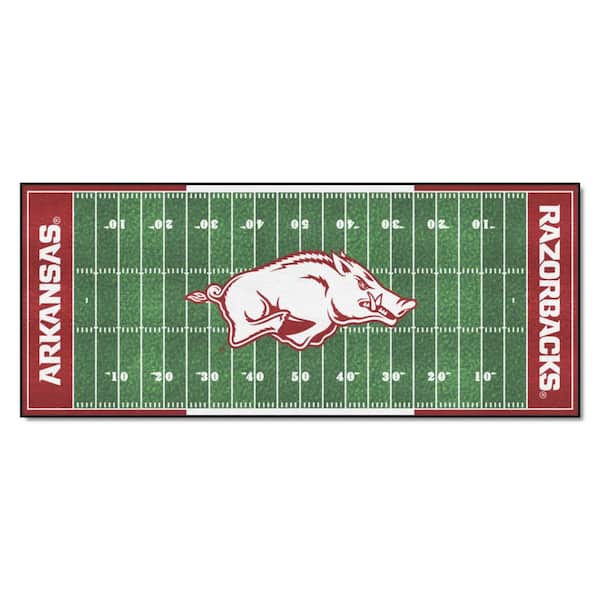 FANMATS University of Arkansas 3 ft. x 6 ft. Football Field Runner Rug ...