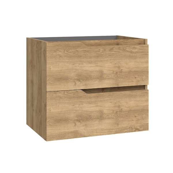 Menta 27.1 in. Bath Vanity Cabinet without Top in Natural Oak Assembled