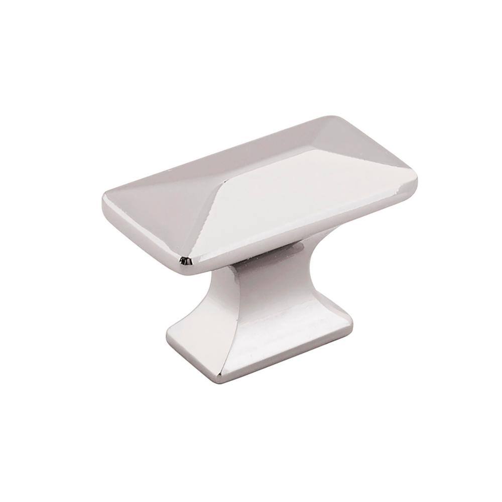 Bungalow 1-1/4 in. x 11/16 in. Polished Nickel Cabinet Knob (10-Pack) price history on PriceWatchPro