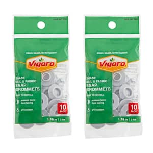 Gray Snap Grommets for Shade Sail and Fabric (2-Pack)