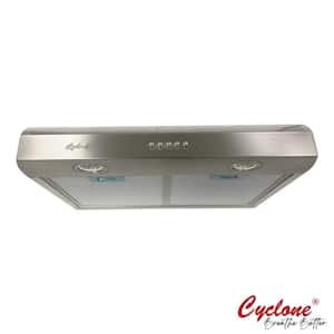 Classic 24 in. 300 CFM Undermount Range Hood with LED Light in Stainless Steel