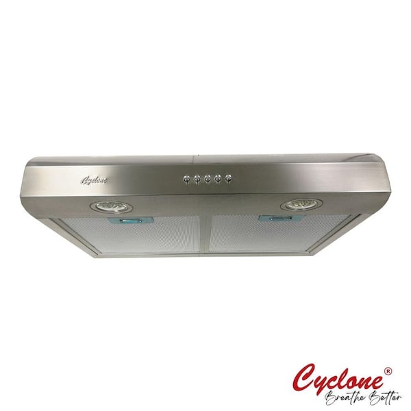 null Classic 24 in. 300 CFM Undermount Range Hood with LED Light in Stainless Steel