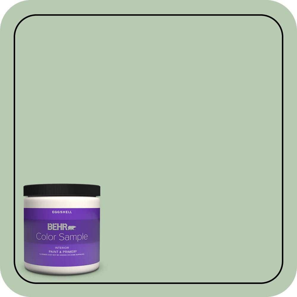 8 oz. #S400-3 Healing Aloe Eggshell Enamel Interior Paint & Primer Color Sample price history on PriceWatchPro