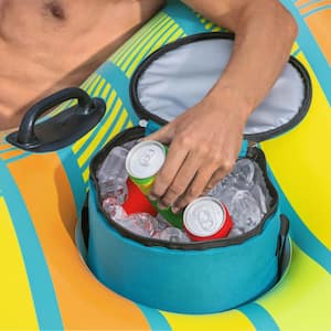 Multi-Color Hydro Force Alpine Single Person River Float Tube with Removable Cooler