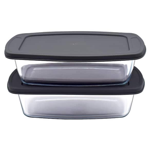 2-Piece Glass Loaf Pan Set