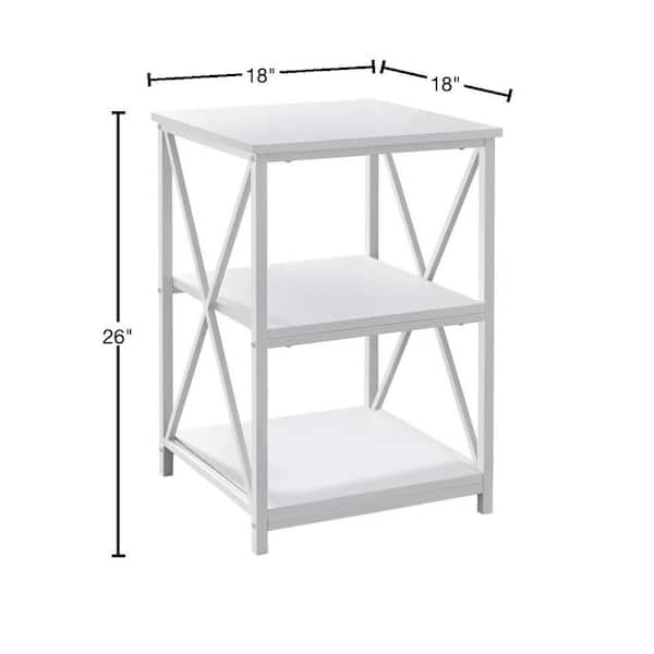 home depot white side table