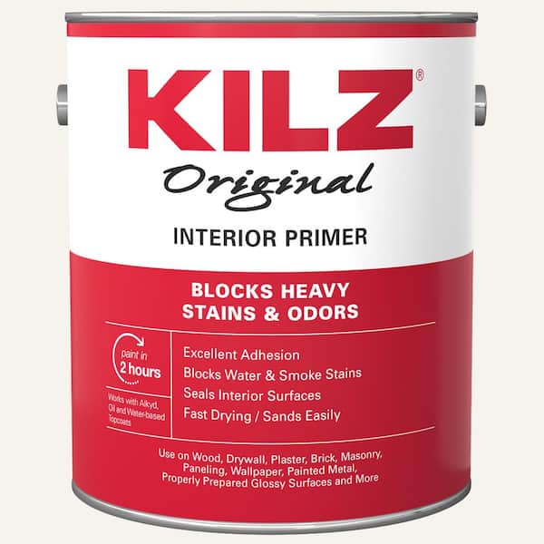 KILZ Original 1 Gal. White Low-VOC Oil-Based Interior Primer, Sealer, and Stain Blocker