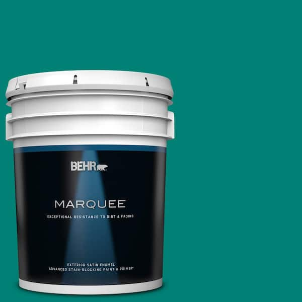 BEHR MARQUEE 5 gal. Home Decorators Collection #HDC-WR14-9 Green Garlands Satin Enamel Exterior Paint & Primer