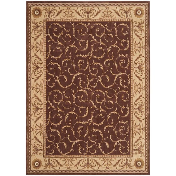 Nourison Somerset Brown 8 ft. x 11 ft. Persian Vintage Area Rug