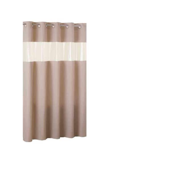 Hookless Vision Brownstone Shower Curtain/Liner in Matte