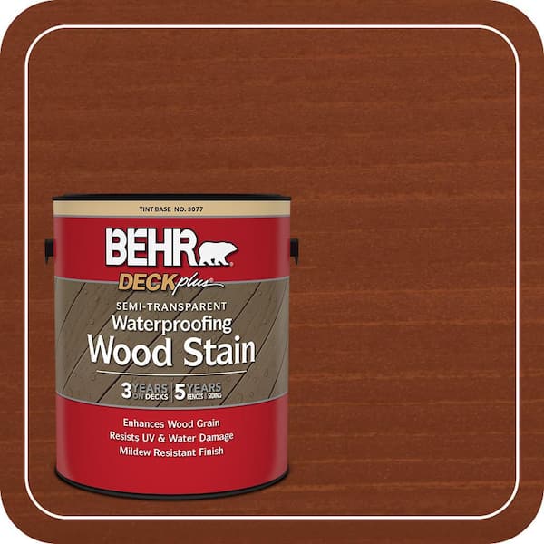 1 gal. #ST-330 Redwood Semi-Transparent Waterproofing Exterior Wood Stain