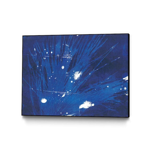 Unbranded 30 in. x 40 in. "Indigo Burst II" by Regina Moore Framed Wall Art