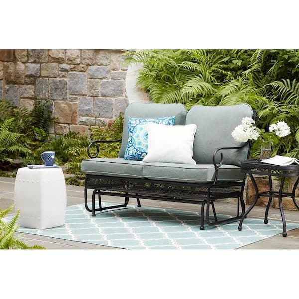 hampton bay glider loveseat