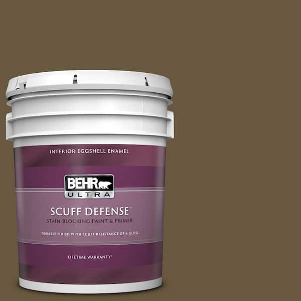 BEHR ULTRA 5 gal. #PPU7-01 Moss Stone Extra Durable Eggshell Enamel Interior Paint & Primer