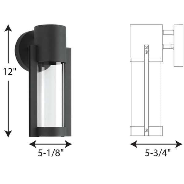 Progress Lighting Z-1030 LED Collection 1-Light Textured Black