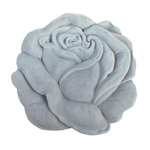 Cast Stone Rose Stepstone Antique Gray