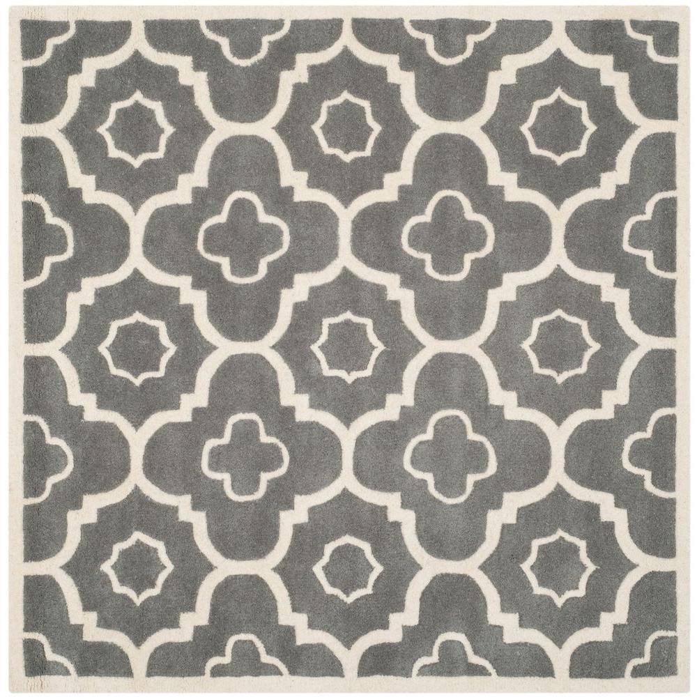 2' x 3' Grey Safavieh Chatham Collection CHT758E Handmade Geometric Premium Wool Accent Rug Ivory 2' x 3' Grey Safavieh Chatham Collection CHT758E Handmade Geometric Premium Wool Accent Rug Ivory