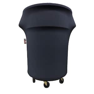 55 Gal. Navy for Trash Can Cover On Wheels