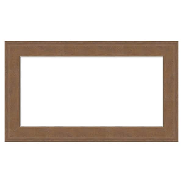 Amanti Art Alta Medium Brown 29 in. x 17 in. Polystyrene Framed Dry Erase Magnetic Memo Board