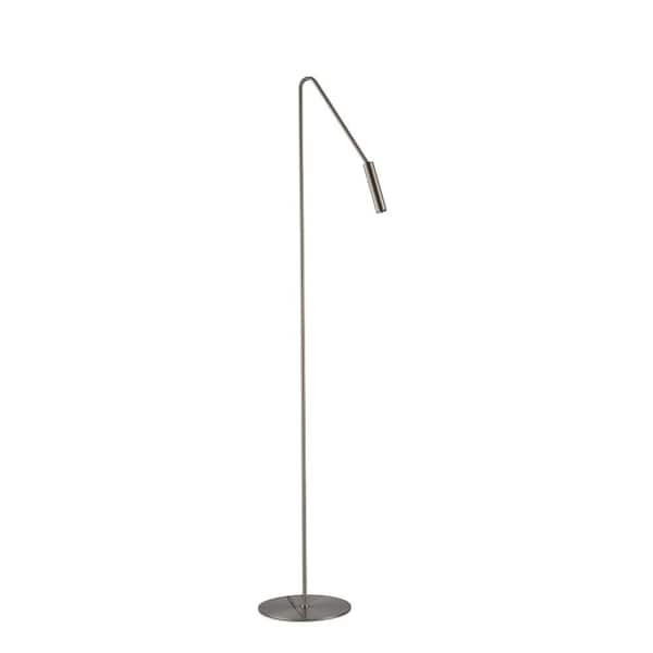 NOVA of California Spotlight 57 in. Satin Nickel Floor Lamp