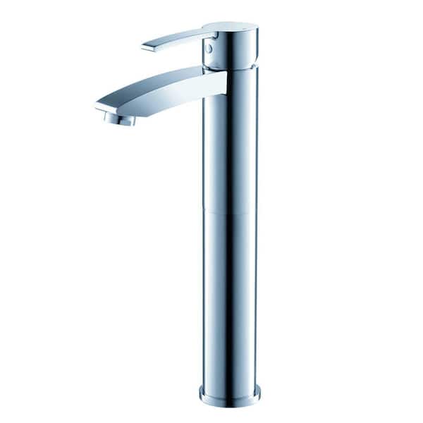 Fresca Livenza Single Hole 1-Handle Vessel Bathroom Faucet in Chrome