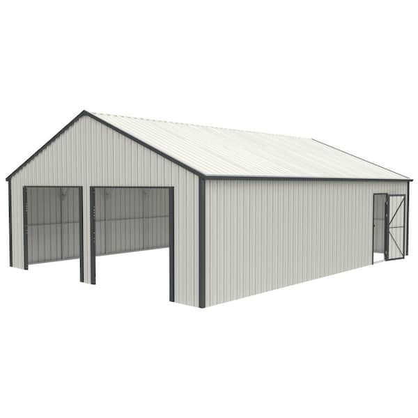 JimsMaison 25 ft. W x 33 ft. D Garage Metal Outdoor Storage Shed