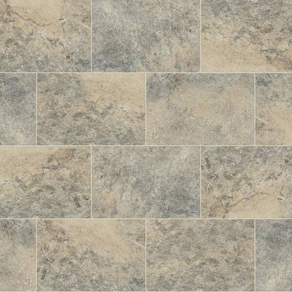 MSI Take Home Tile Sample - 6 in. x 6 in. x 1.18 in. Silver Tumbled Travertine Paver Tile (0.25 sq. ft.)