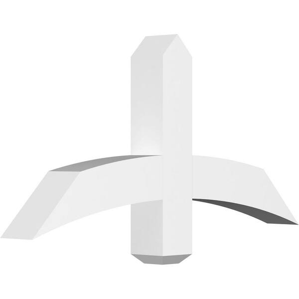 Ekena Millwork Bellingham 36 in. W x 18 in. H x 4 in. D Signature Polyurethane Bracket