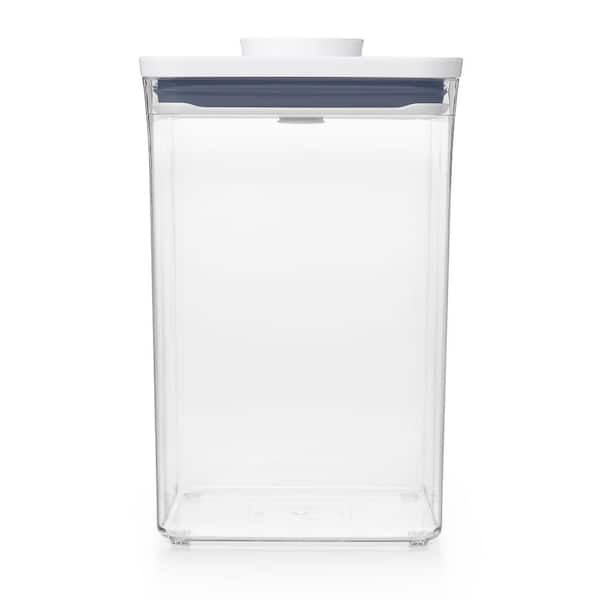 OXO Good Grips 4.4 Qt. Clear Square SAN Plastic Food Storage Container with  Stainless Steel POP Lid