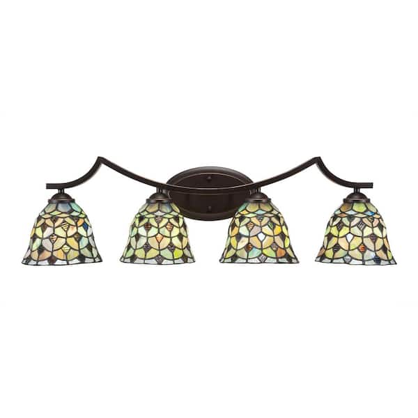 Unbranded Cleveland 8.25 in. 1-Light Dark Granite Vanity Light