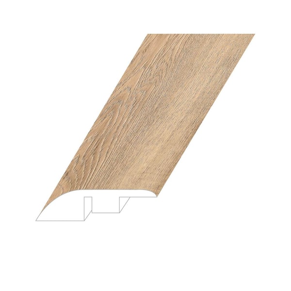 Montserrat Omnia Maison Tan 0.6 in. Thick x 1.8 in. Wide x 94.5 in. Length Vinyl Reducer Molding