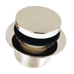 1.865 in. Overall Diameter x 11.5 Threads x 1.25 in. Foot Actuated Bathtub Closure, Brushed Nickel