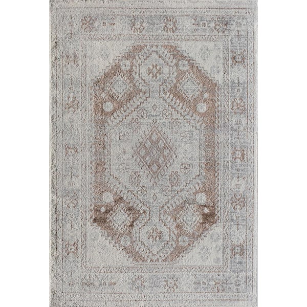 Rugs America Gabriel Tan 2'6"x4' Transitional Gray Area Rug