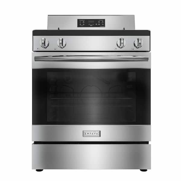 30 in. Natural Gas Range with 4 Burners, Single Oven, 18K BTU, Rear Control, with Bottom Storage Drawer