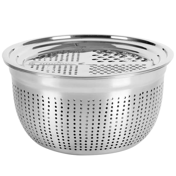 Prepology 3-pc Microwave- Safe Stainless Steel Mixing Bowls w/ Lids 