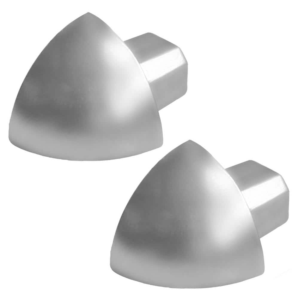 "Durondell 1/2"" Round Edge Ext Crnr Aluminum Hi-Gloss Anodized Silver Molding and Transition Trim" price history on PriceWatchPro