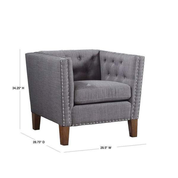silver accent chair