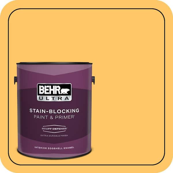 BEHR ULTRA 1 gal. Home Decorators Collection #HDC-SP16-05 Daffodil Extra Durable Eggshell Enamel Interior Paint & Primer