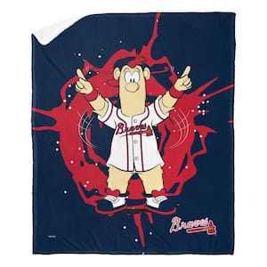 MLB Mascots Braves Silk Touch Sherpa Multicolor Throw