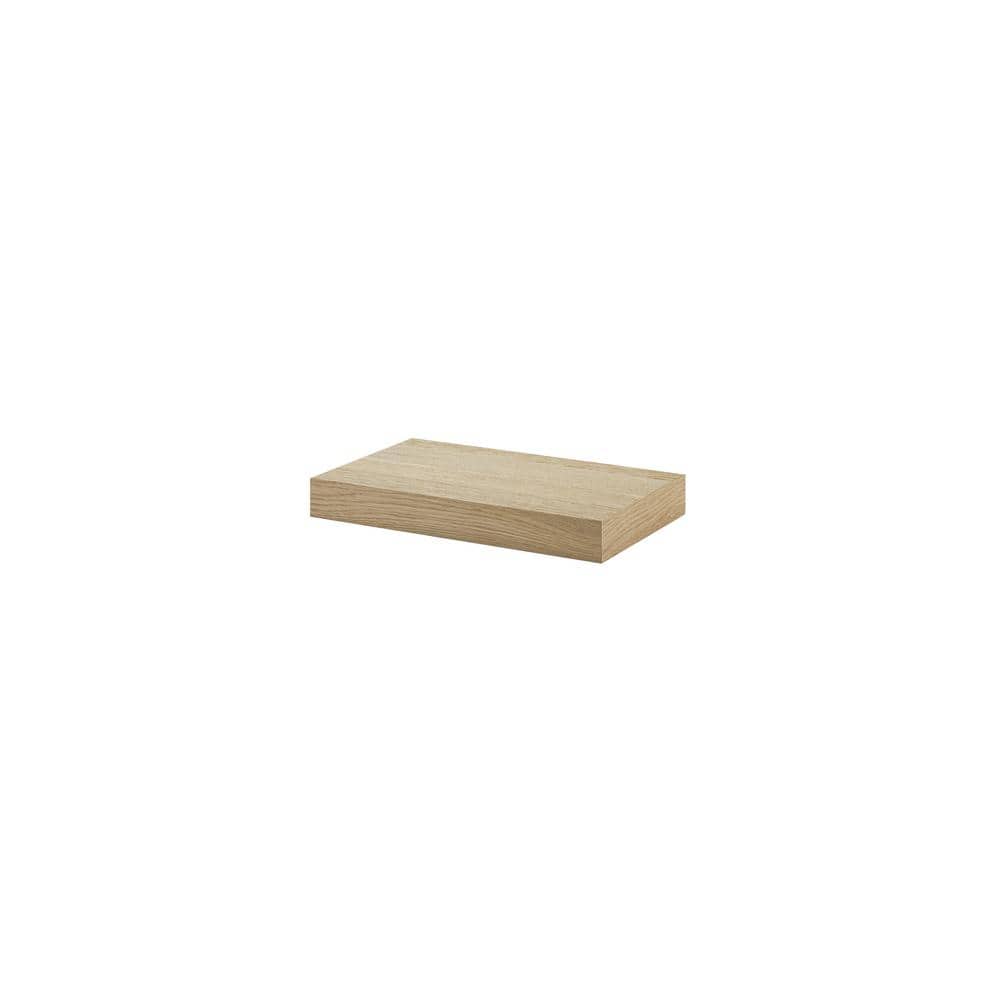 BIG BOY 17.5 in. x 9.8 in. x 2 in. Oak Brushed Veneer MDF Floating Decorati