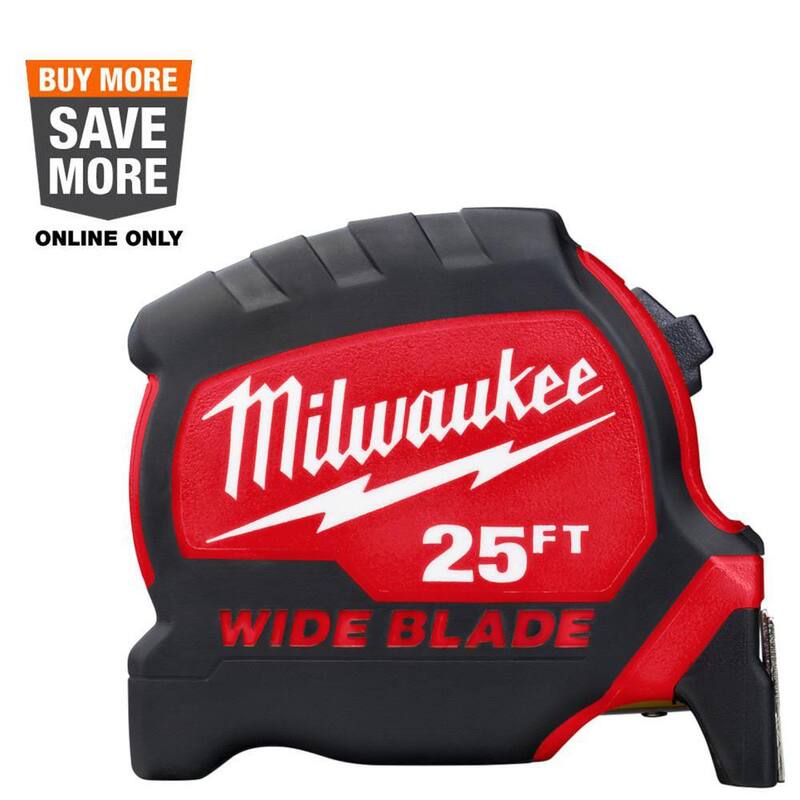 25 ft. x 1-5/16 in. Wide Blade Tape Measure with 17 ft. Reach